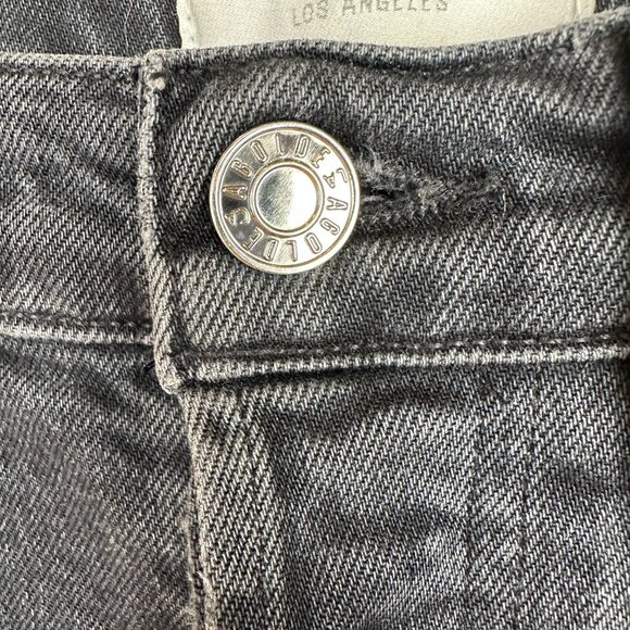 AGOLDE Riley High Rise Straight Crop (Stretch) Jeans Panoramic Sz 24 - Picture 6 of 16